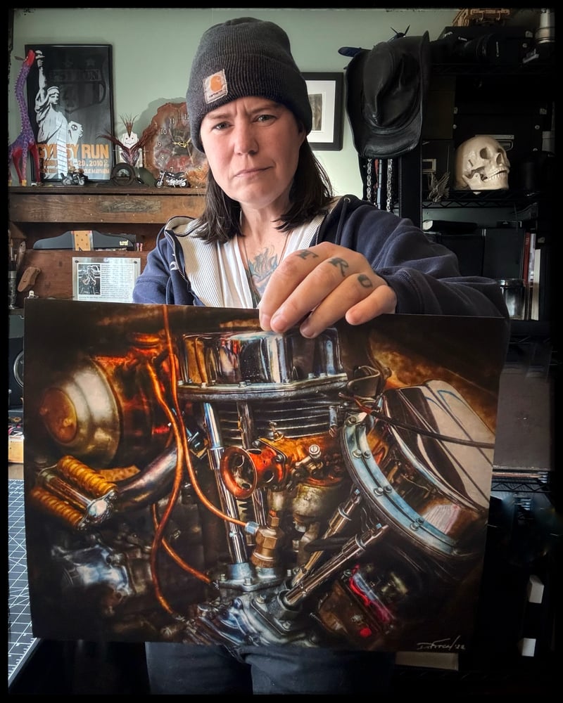 Image of "Panhead" Signed Print
