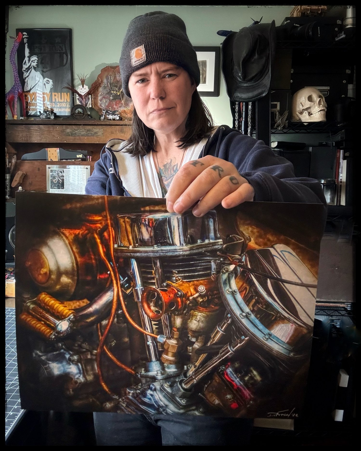 Image of "Panhead" Signed Print