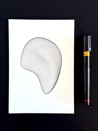 Image 3 of Sphere Blob — 5x7" pen plot