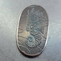 Image 3 of Silver Seahorse Coin.