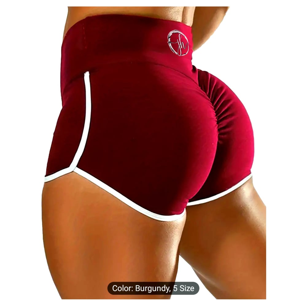 JH Brand Womens Slim Polyester Workout Shorts