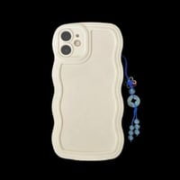 Image 2 of Aquamarine Energy Lucky Coin Phone And Bag Charm Blue Cord