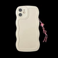 Image 2 of Strawberry Aventurine Energy Lucky Coin Phone And Bag Charm Pink Cord