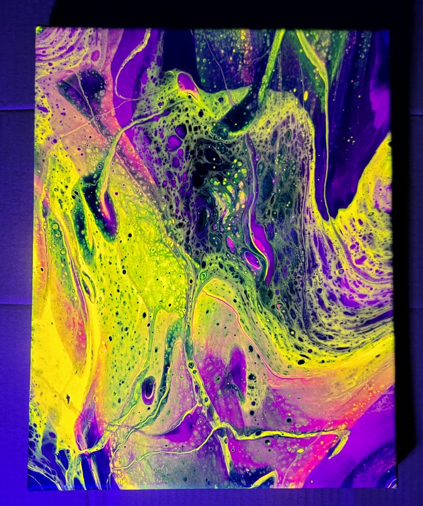 Image of 11x14 fluid art