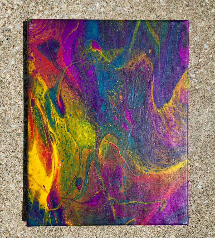 Image of 11x14 fluid art