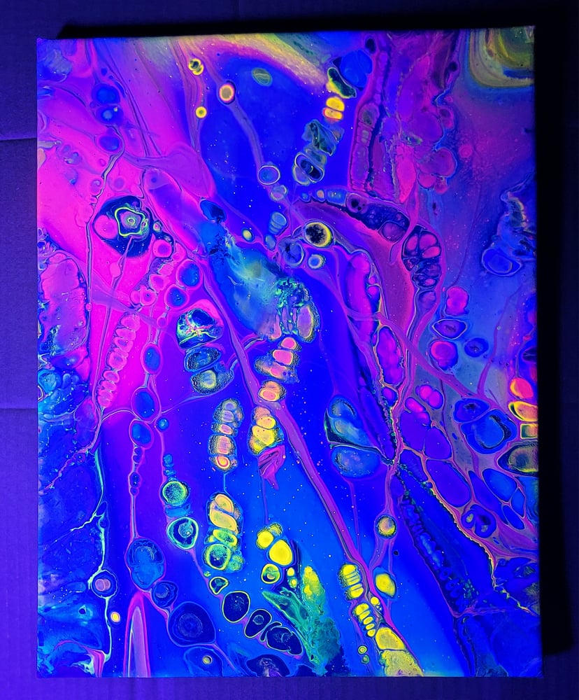 Image of 11x14 fluid art