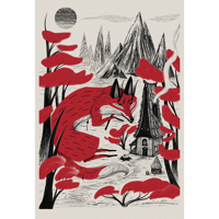 Image 1 of FOX & CABIN GICLEE PRINT