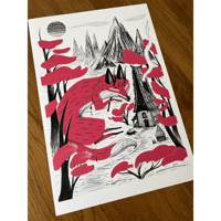 Image 4 of FOX & CABIN GICLEE PRINT
