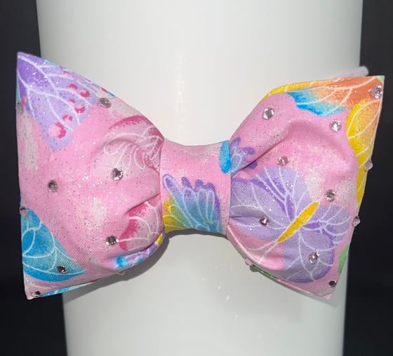 Image of PUFFIE BOW Headband/Pink Butterfly 