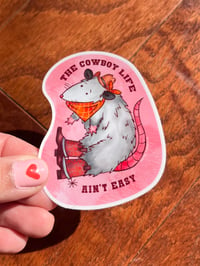 Image 1 of Cowboy Possum Sticker