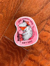 Image 2 of Cowboy Possum Sticker