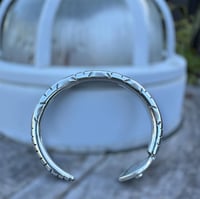 Image 3 of Ride the Sky 2ga Sterling Silver Turquoise Eyes Snake Cuffs