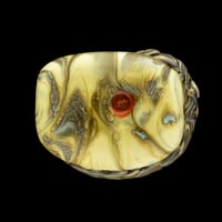 Image 2 of XL. Hungry Pangolin - Flamework Glass Sculpture Bead