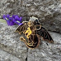 Image 2 of Violets Dragons Enamel Pin
