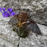 Image 3 of Violets Dragons Enamel Pin