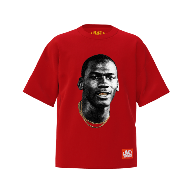 GOLD MOUTH DARK RED TEE 