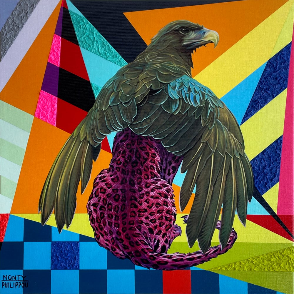 Image of Kaleidoskull - "Sunset Griffin" - Hand Embellished