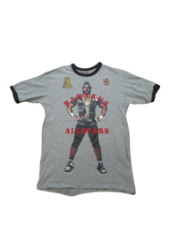 Image 1 of Ringspun Allstars BA Baracus Mr T T-Shirt Vintage T-Shirt Grey & Black Size M