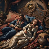 WESTERN WOMAN AND MAN IN BED