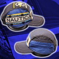 Image 2 of Navy/Blue NAUTICA 5 panel hat (3/3)