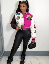 Image 1 of women's varsity jackets 