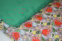 Elephant Paisley Green Blanket