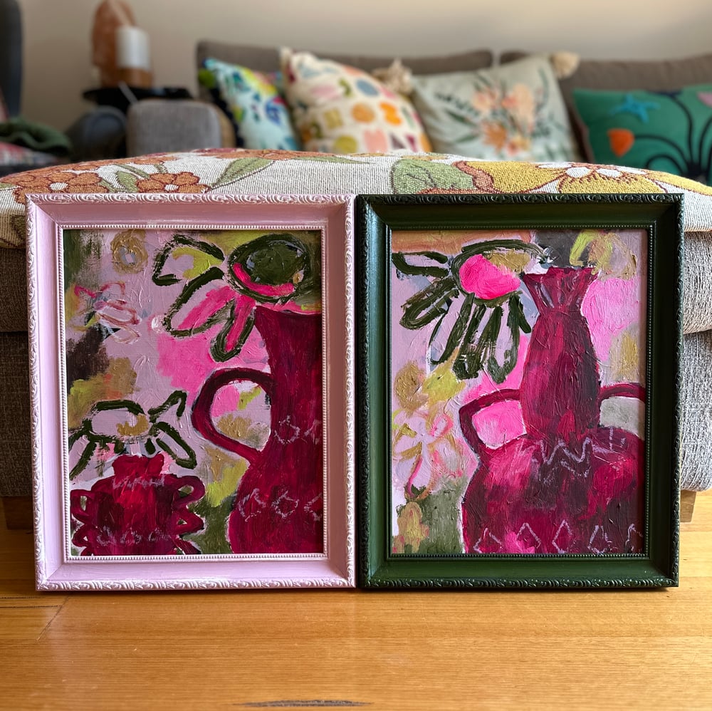 Image of Vessels in a PINK frame