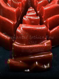Image 3 of Enchanted Gothica Rose Cake Slice Soap Handmade Vegan Beauty and the Beast