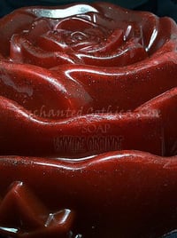Image 7 of Enchanted Gothica Rose Cake Slice Soap Handmade Vegan Beauty and the Beast