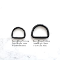 Image 2 of Matte Black D-Ring