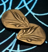 Image 5 of Hufschmid 3mm solid brass plectrums