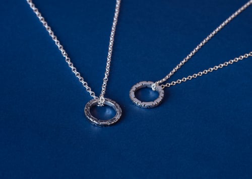 Image of NOTCHED Hoop Pendant