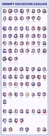 Image 3 of [PO] Grumpy Collection (MDZS, SVSSS, TGCF, 2HA, QJJ, MLCB, SPL, WoH, Qian Qiu) - Acrylic Charms