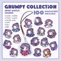 Image 1 of [PO] Grumpy Collection (MDZS, SVSSS, TGCF, 2HA, QJJ, MLCB, SPL, WoH, Qian Qiu) - Acrylic Charms