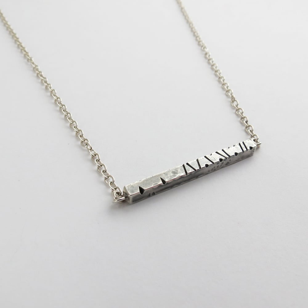 Image of NOTCHED Bar Pendant