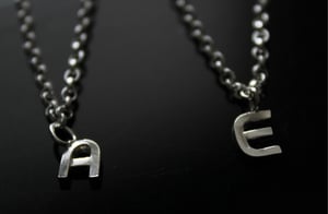 Image of Silver Bracelet - Alphabet Pendants 