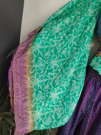 Image 4 of Kimono and cami top Set-jade and 💜 purple