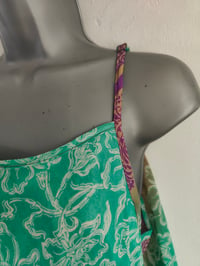 Image 10 of Kimono and cami top Set-jade and 💜 purple