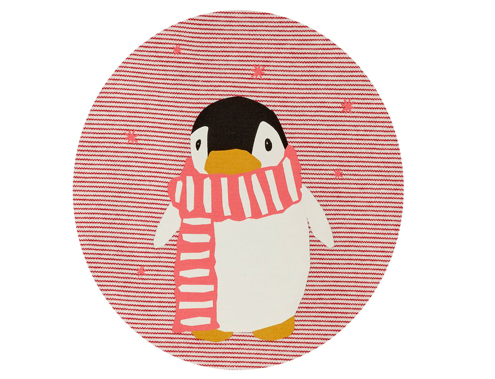Image of Rot gestreiftes Shirt mit einem gedruckten Pinguin Art.260126 (C)