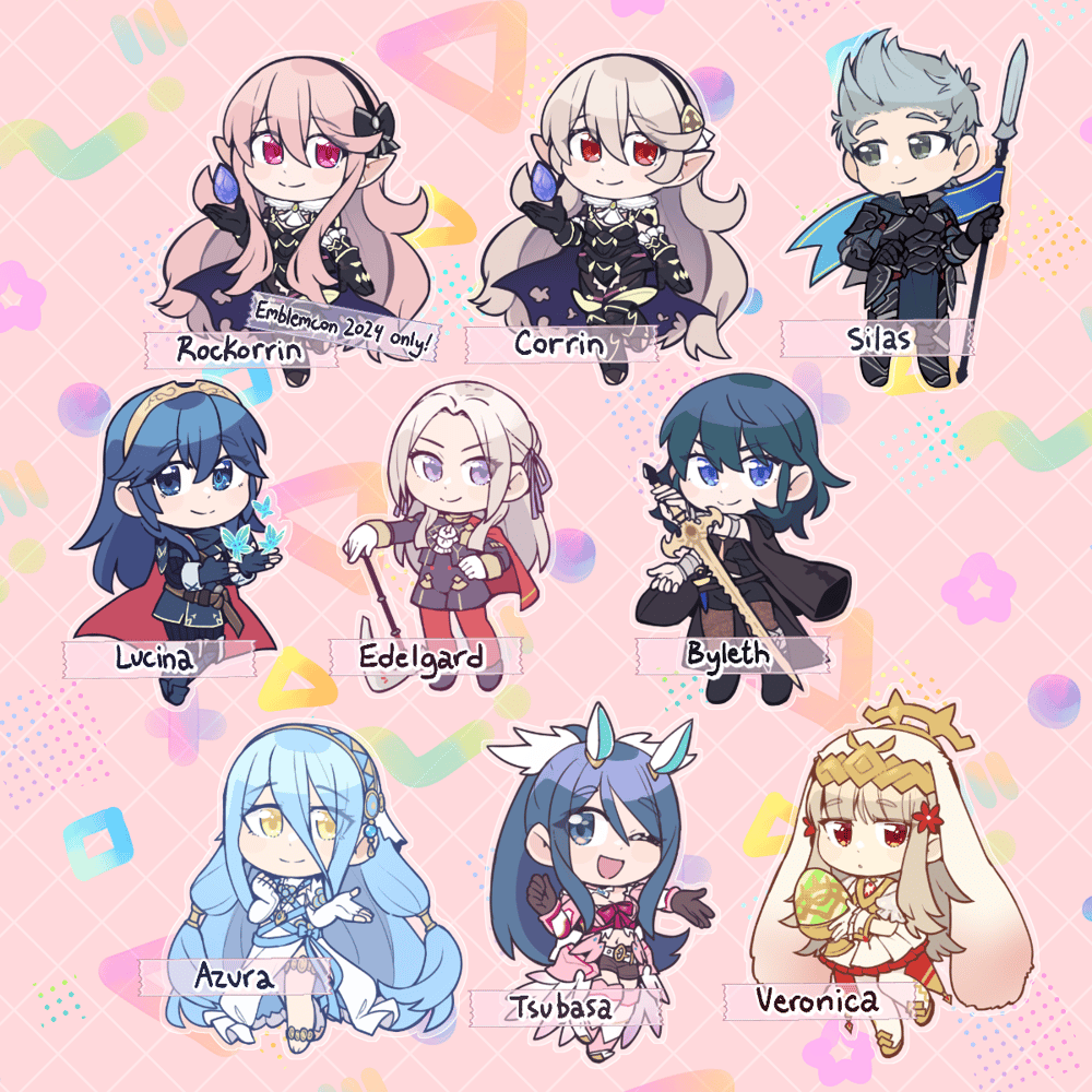 Image of Fire Emblem Acrylic Charms by Robin [PRE-ORDER]