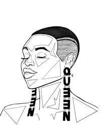 Image 1 of Queen print 8x11