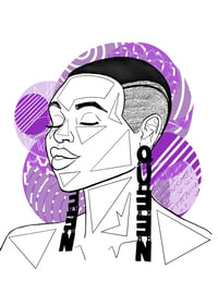 Image 2 of Queen print 8x11