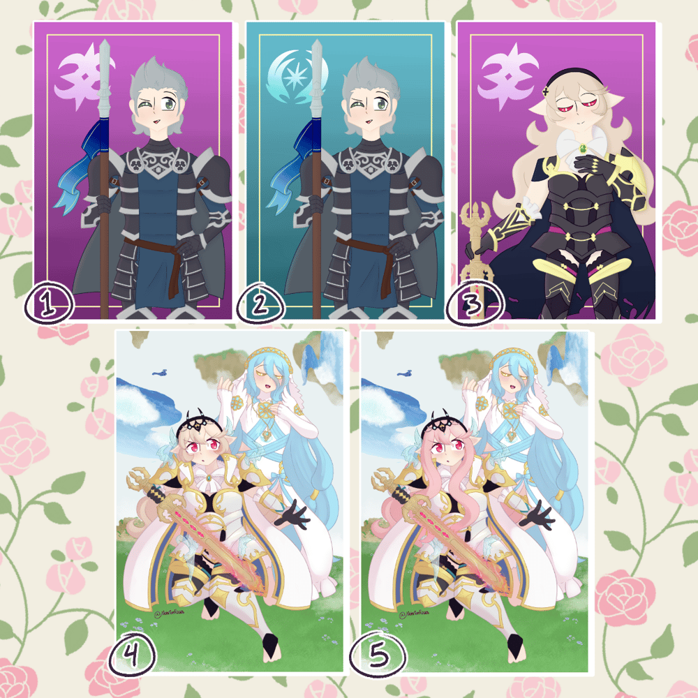 Image of Fire Emblem Mini Prints by Rocky