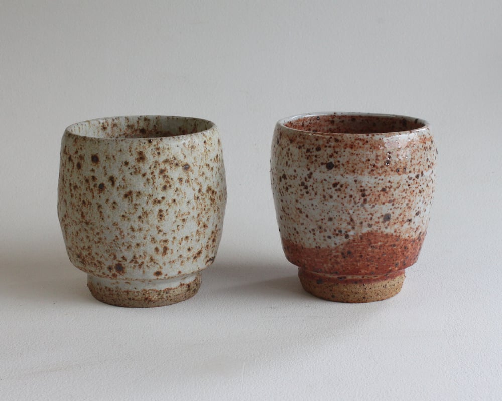 Image of River sand clay body Footed Cups