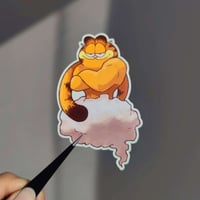 Image of Garfield Landorus Genie Waterproof Vinyl Sticker