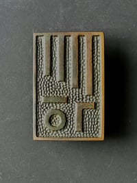Image 1 of Large Modernist Push-Pull Door Handle of Cast Bronze