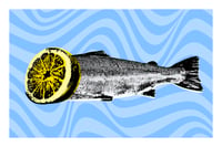 Image 1 of Lemon Head Salmon Postcard