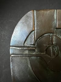 Image 3 of Bronze Push-Pull Handle with Abstract Pattern European 20th Century