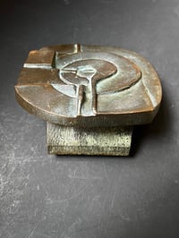 Image 7 of Bronze Push-Pull Handle with Abstract Pattern European 20th Century