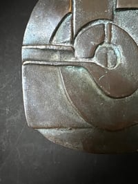 Image 5 of Bronze Push-Pull Handle with Abstract Pattern European 20th Century